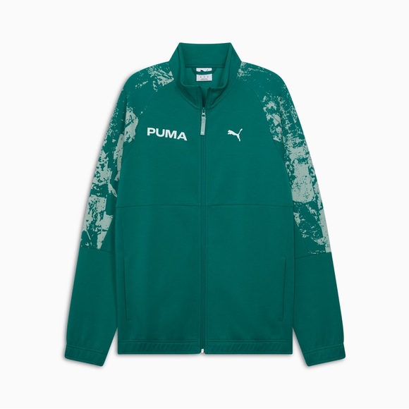 PUMA Essentials Men's Patterned Track Jacket - Picture 1 of 8
